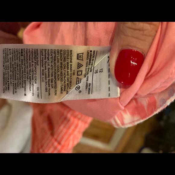 Gap linen fit and flare dress - size 12 - Picture 4 of 6